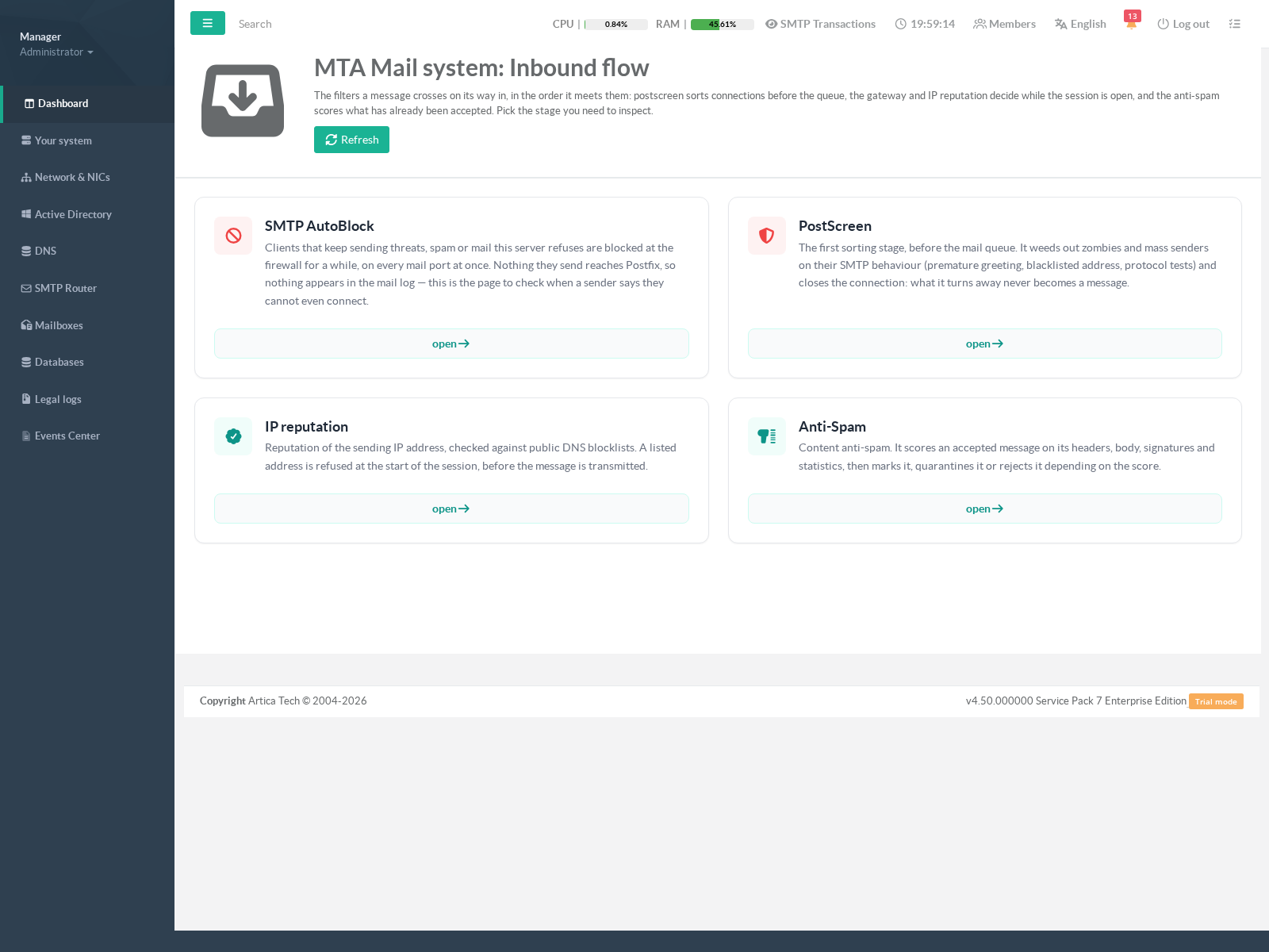 Inbound flow chain